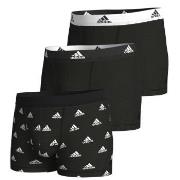 adidas Kalsonger 3P Active Flex Cotton Trunk Svart mönstrad bomull XX-...