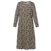 Trofe Zebra Long Sleeve Dress Flerfärgad bomull Large Dam