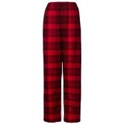 Calvin Klein Long Flannel Sleep Pant Svart/Röd bomull Medium Dam