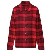 Calvin Klein Long Sleeve Button Down Flannel Svart/Röd bomull Medium D...