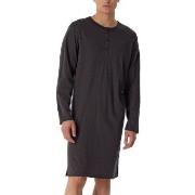 Schiesser Comfort Nightwear Men Nightdress Antracit bomull 48 Herr