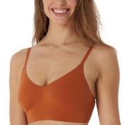 Schiesser BH Invisible Soft Bustier Padded Bralette Rostorange 44 Dam