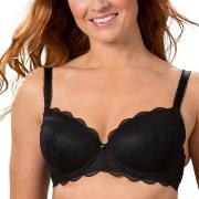Trofe Julia Lace Padded Bra BH Svart polyamid C 95 Dam