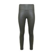 Magic Leather Look Legging Mörkgrön XX-Large Dam