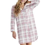 Damella Checked Long Sleeve Nightdress Rutig bomull XX-Large Dam