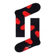 Happy socks Strumpor Jumbo Smiley Heart Svart mönstrad bomull Strl 36/...