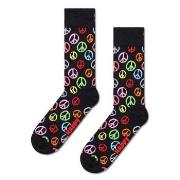 Happy socks Strumpor Peace Sock Svart bomull Strl 36/40