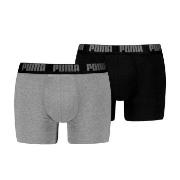 Puma Kalsonger 2P Men Everyday Basic Boxer Svart/Grå bomull Large Herr