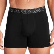 Under Armour 3P Perfect Cotton 6in Boxer Svart Medium Herr