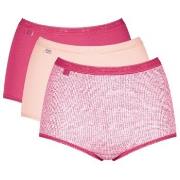 Sloggi Trosor 3P Basic Plus Maxi Colored Flerfärgad-2 bomull 56 Dam