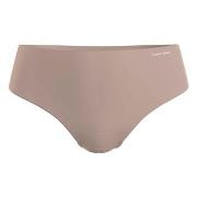 Calvin Klein Trosor Invisibles High Rise Thong Beige Large Dam