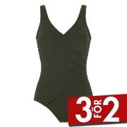 Damella Julia Chlorine Resistant Swimsuit Mörkgrön polyamid 48 Dam