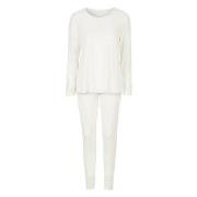 Damella Viscose Plain Pyjamas Set Elfenben viskos XX-Large Dam