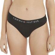 Tommy Hilfiger Trosor Thongs Svart ekologisk bomull X-Small Dam