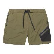 Panos Emporio Badbyxor Tech Boardshorts Mörkgrön polyamid Small Herr