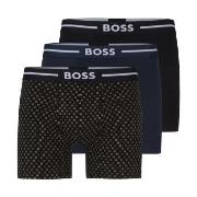 BOSS Kalsonger 3P Bold BoxerB Svart/Blå bomull XX-Large Herr