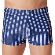 Schiesser Badbyxor Aqua Classic Swim Shorts Ljusblå Randig Large Herr