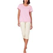 Triumph Pyjama Set X 01 Rosa/Vit bomull 40 Dam