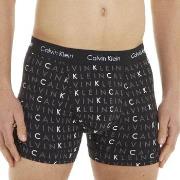 Calvin Klein Kalsonger 6P Cotton Stretch Trunks Svart Mönster bomull X...