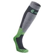 Seger Strumpor Byggmark Mid Compression Sock Svart/Grön Strl 34/36