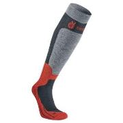 Seger Strumpor Byggmark Mid Compression Sock Röd/Grå Strl 43/45