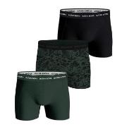 Björn Borg Kalsonger 3P Cotton Stretch Boxer 1565 Svart/Grön bomull X-...