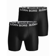 Björn Borg Kalsonger 2P Performance Boxer 1572 Svart polyester Medium ...