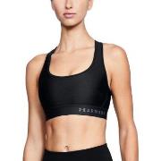 Under Armour BH Mid Crossback Sport Bra Svart polyester Large Dam