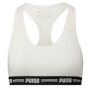 Puma BH Iconic Racer Back Bra Vit Large Dam