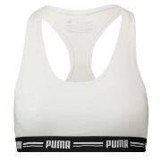Puma BH Iconic Racer Back Bra Vit X-Small Dam