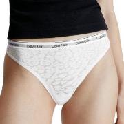 Calvin Klein Trosor Lace Thong Vit polyamid Medium Dam