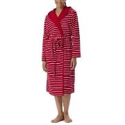 Schiesser Women Terry Bathrobe Röd/Vit X-Large Dam