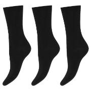 Decoy Strumpor 3P Cotton Socks Svart Strl 37/41 Dam