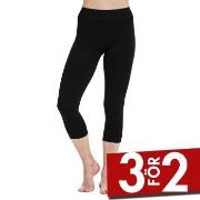 Decoy Seamless Capri Leggins Svart XX-Large Dam