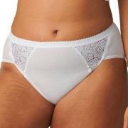 Sloggi Trosor 4P Chic Midi Lace Briefs Vit bomull 44 Dam