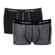 Sloggi Kalsonger 2P For Men Start Hip Svart m Ränder bomull X-Large He...