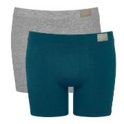 Sloggi Kalsonger 2P Men GO Natural Short Blå/Grå bomull X-Large Herr