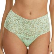 Hanky Panky Trosor 3P Signature Lace Retro Thong D1 Mintgrön nylon One...