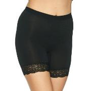 Lady Avenue Bamboo Short Leggings With Lace Svart Bambu XX-Large Dam