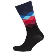 Happy socks Strumpor 2P Faded Diamond Sock Svart Mönster bomull Strl 4...