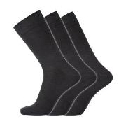 Dovre Strumpor 3P Cotton No-Elastic Socks Svart Strl 40/45 Herr