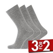 Dovre Strumpor 3P Cotton No-Elastic Socks Grå Strl 40/45 Herr