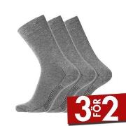 Dovre Strumpor 3P Cotton Socks Grå Strl 40/45 Herr