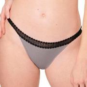 Sloggi Trosor 2P GO Ribbed Tanga Briefs Svart/Grå ekologisk bomull X-S...