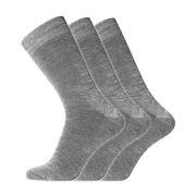 Dovre Strumpor 3P No Elastic Twin Socks Grå bomull Strl 45/48 Herr