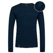 Dovre Organic Cotton Grand Dad Rib Shirt Marin ekologisk bomull Large ...