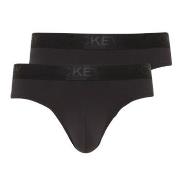 Jockey Kalsonger 2P Microfiber Air Brief Svart polyamid Small Herr