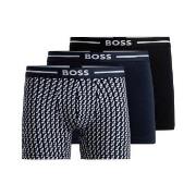 BOSS Kalsonger 3P Bold Design BoxerBr Svart/Blå bomull X-Large Herr