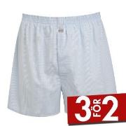 Jockey Kalsonger Woven Poplin Boxer Shorts Vit rutig bomull 3XL Herr
