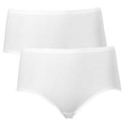 Trofe Seamless Maxi Briefs Trosor 2P Vit bomull XXXL Dam